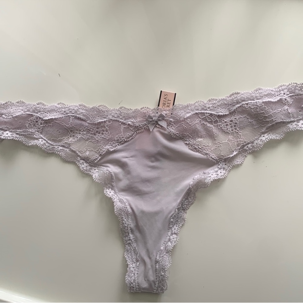 Victoria's Secret Light Lavender Lace Thong